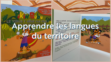 La collection Pinkin Bubu propose des livres pour enfants dans lesquels l'histoire est écrite en quatre langues différentes.