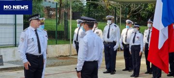 Le directeur de la police nationale dans les outremers Christian Nusbaum a fait le déplacement et installé le nouveau DTPN de Guyane Philippe Joss (Crédit photo 📸 : Samir Mathieu Mo News)